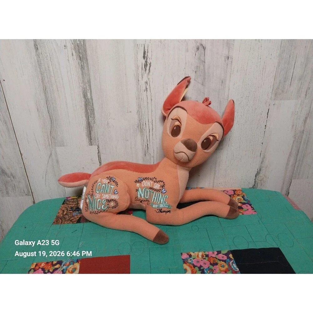 Disney Wisdom Plush Bambi 8/12 August Limited Release 16''